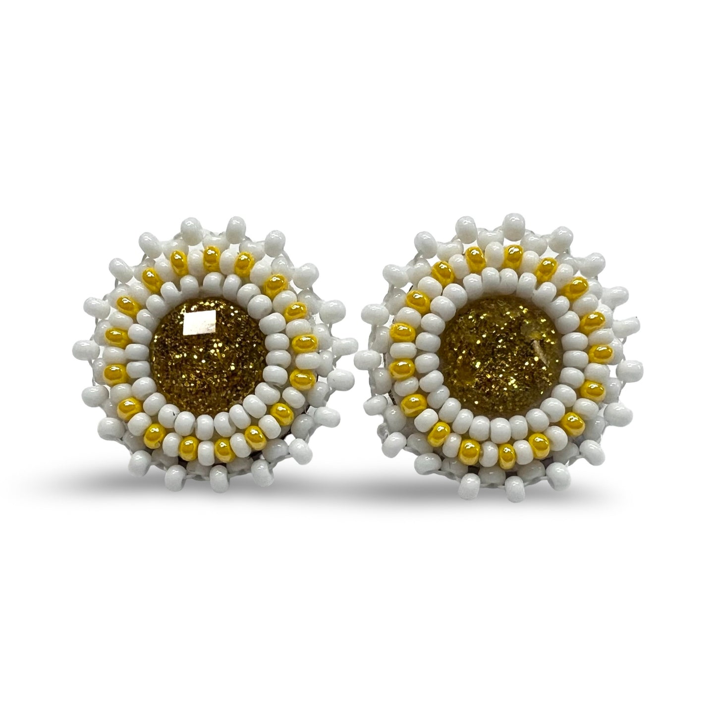 SBE Mini Beaded Cab Earrings