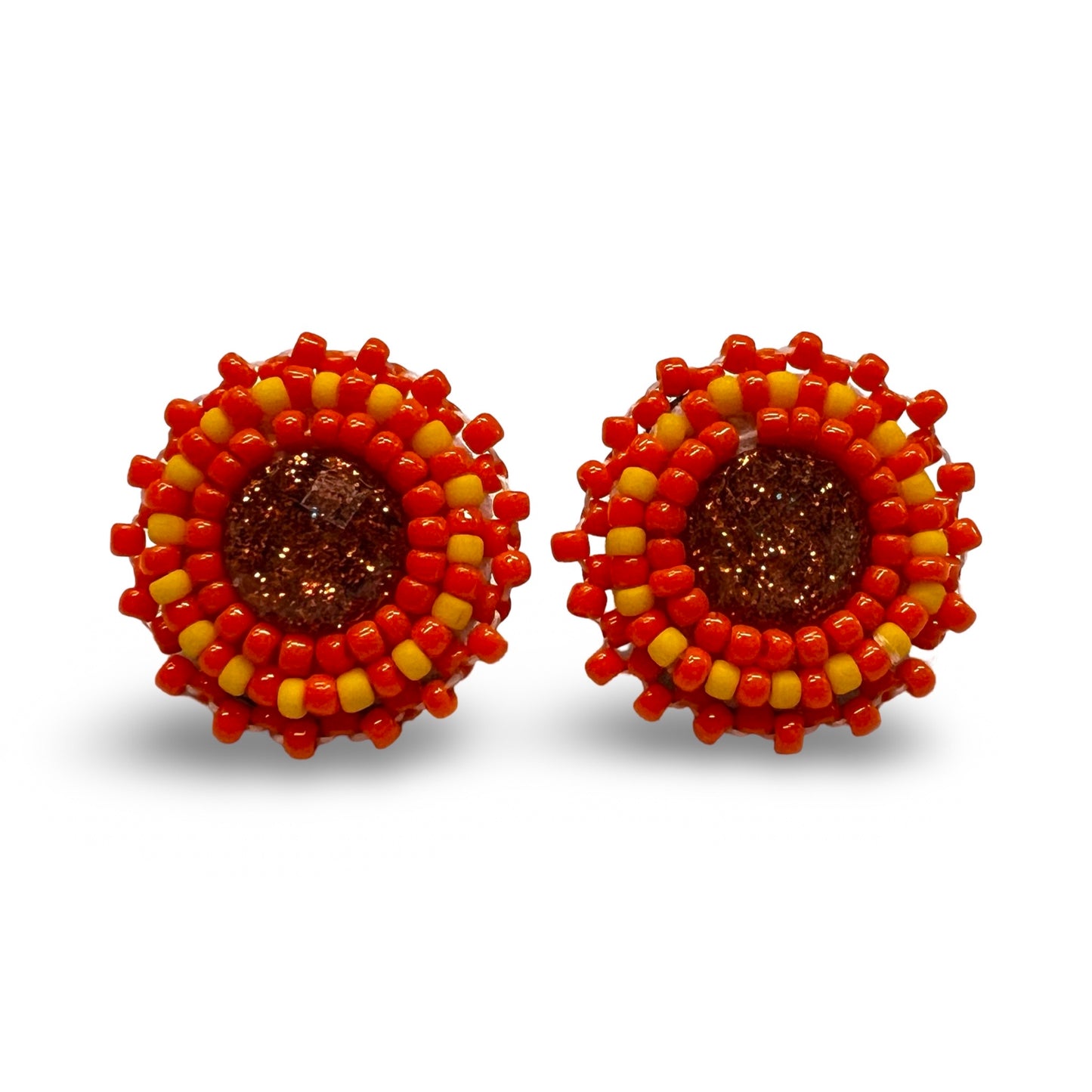 SBE Mini Beaded Cab Earrings