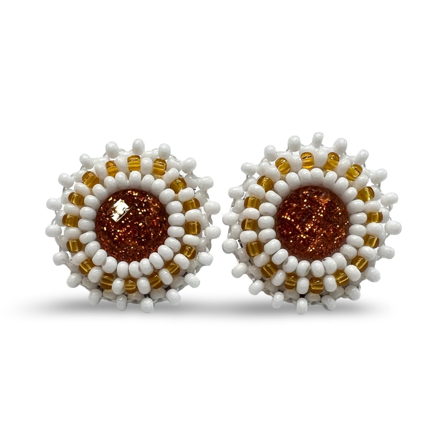 SBE Mini Beaded Cab Earrings