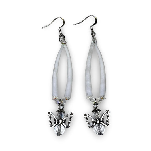 MH Clear Angel Earrings