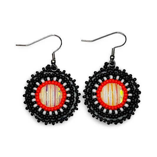VW Small Beaded Earrings w/ Hook