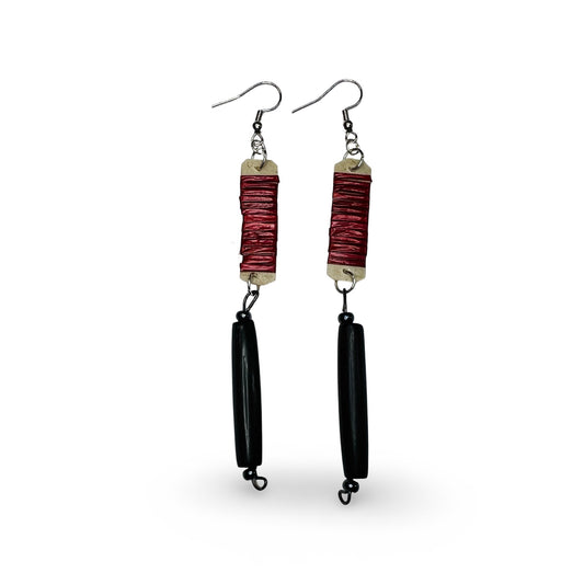 ATB Quill & Buffalo Horn Earrings