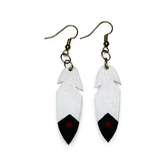SE Feather Parfleche Earrings