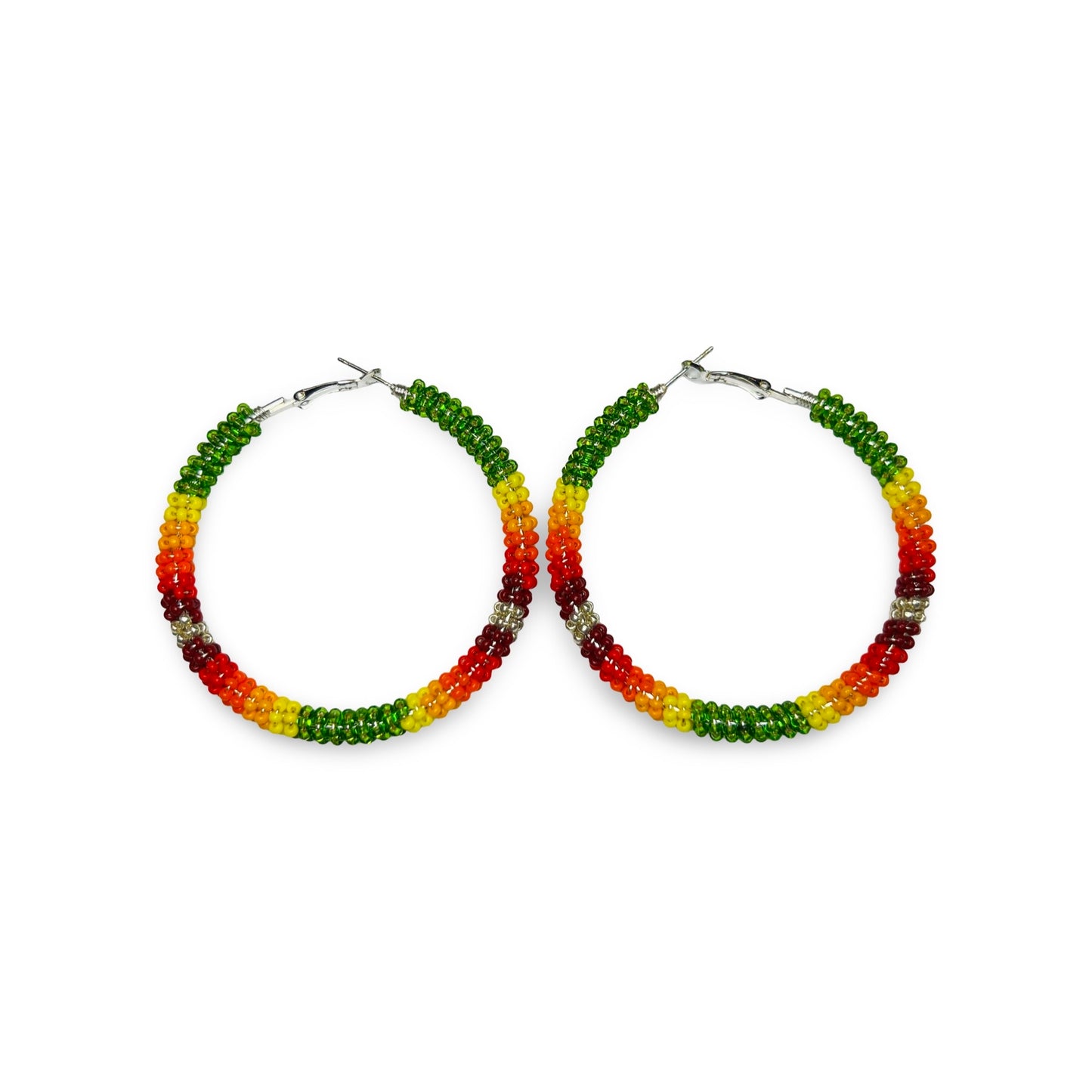 MH Beaded Hoop Earrings