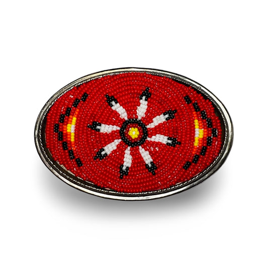 FTF Beaded Belt Buckle