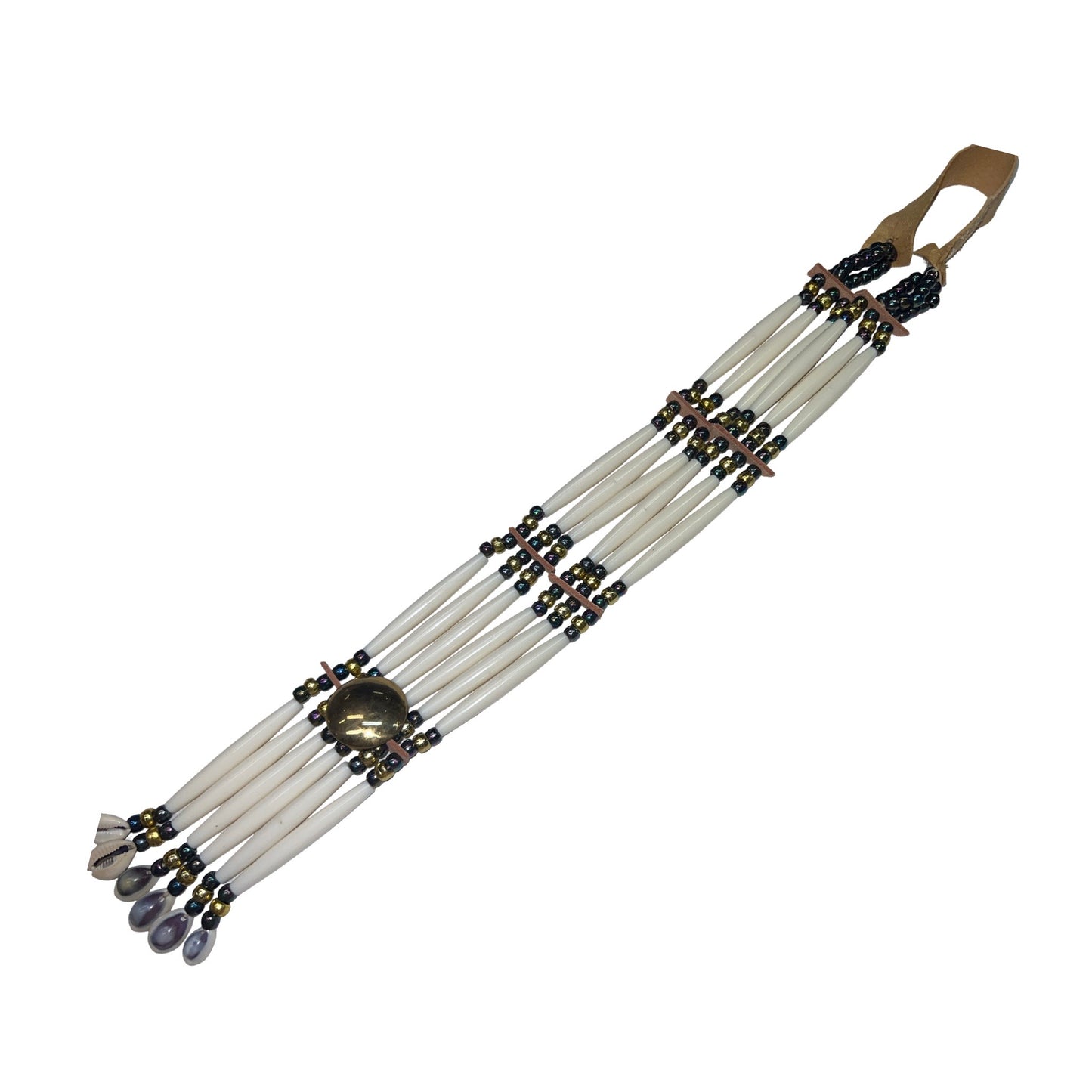 CA Breastplate Necklace w/ Pipe Bone