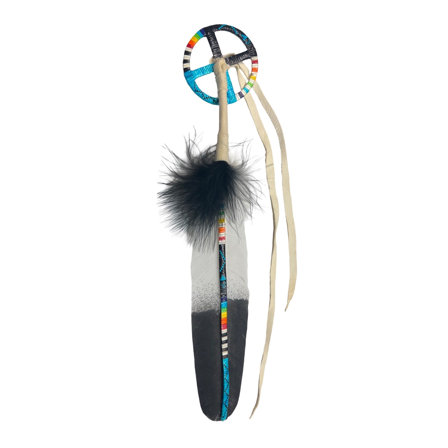 SG Quill Feather & Medicine Wheel