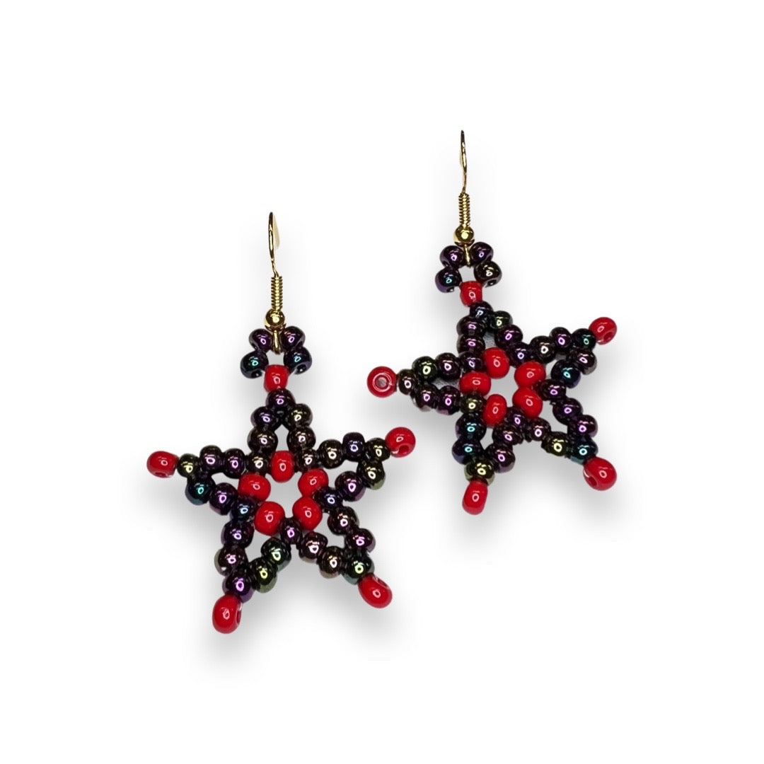 BJ Beaded Star Earrings