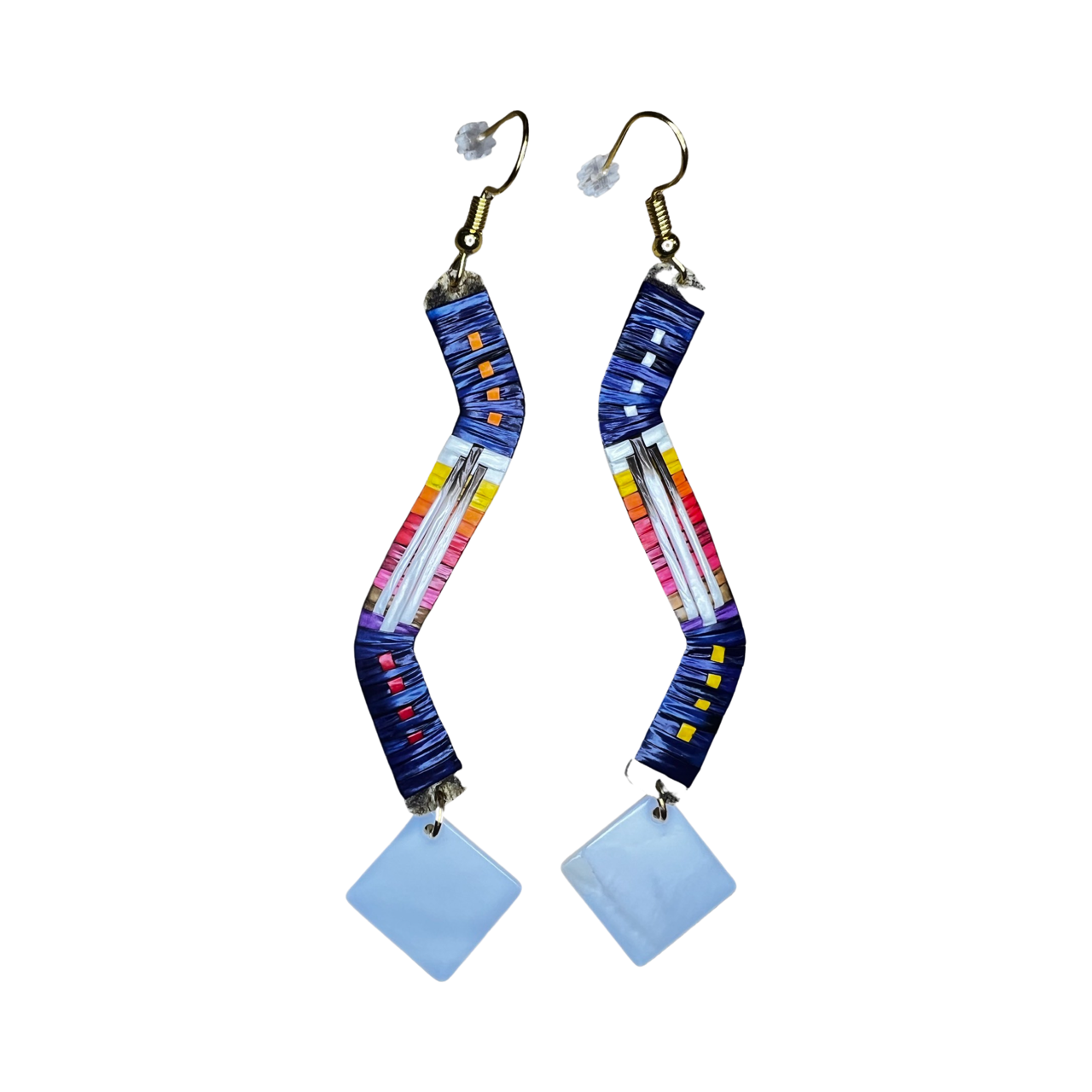 ARC Single Wave Charm Quill Earrings