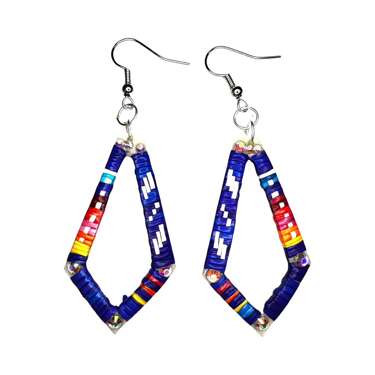 RG Long Diamond Quill Earrings
