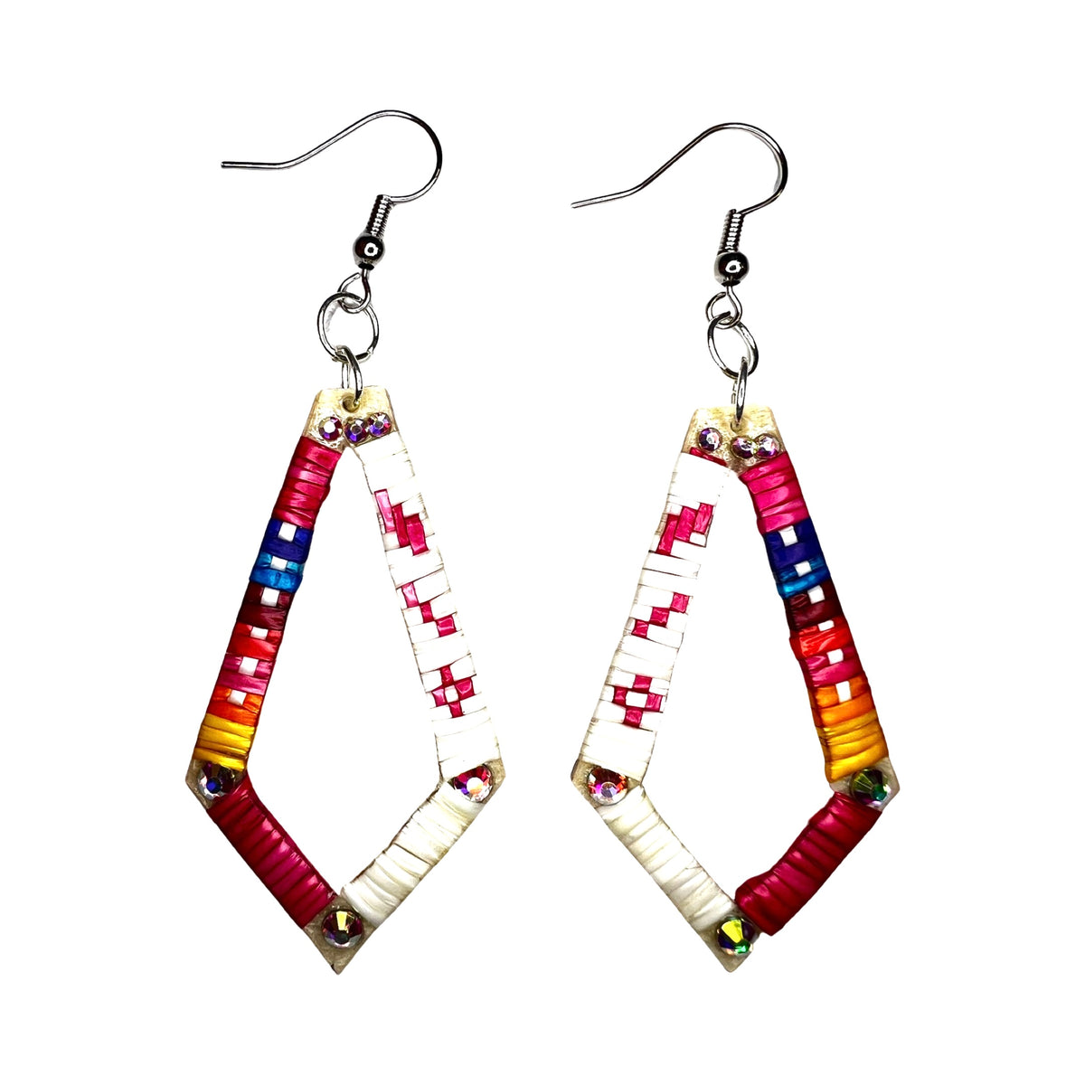 RG Long Diamond Quill Earrings