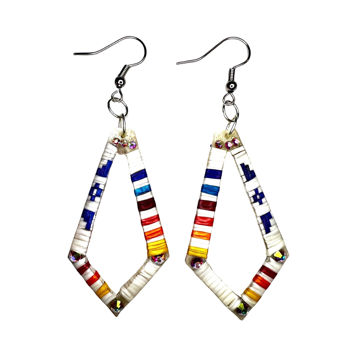 RG Long Diamond Quill Earrings