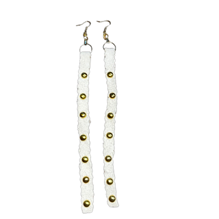 AM Tan Hide Earrings