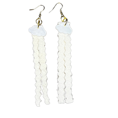 AM Tan Hide Earrings