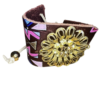 LTB Hand Cut Leather Bracelet