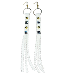 AM Tan Hide Earrings