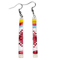 CRC Slat Quill Earrings