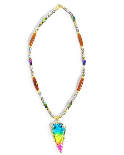 CP Glass Arrowhead Necklace