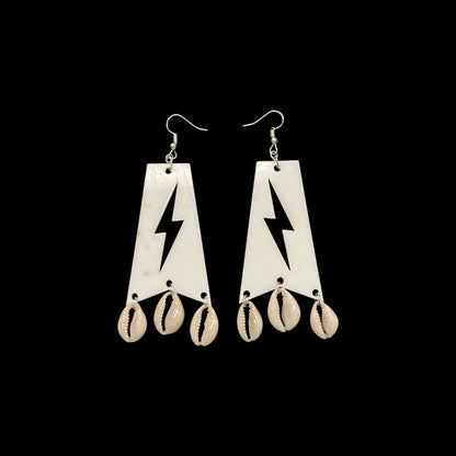 ZTB Beaded Cowrie Earring