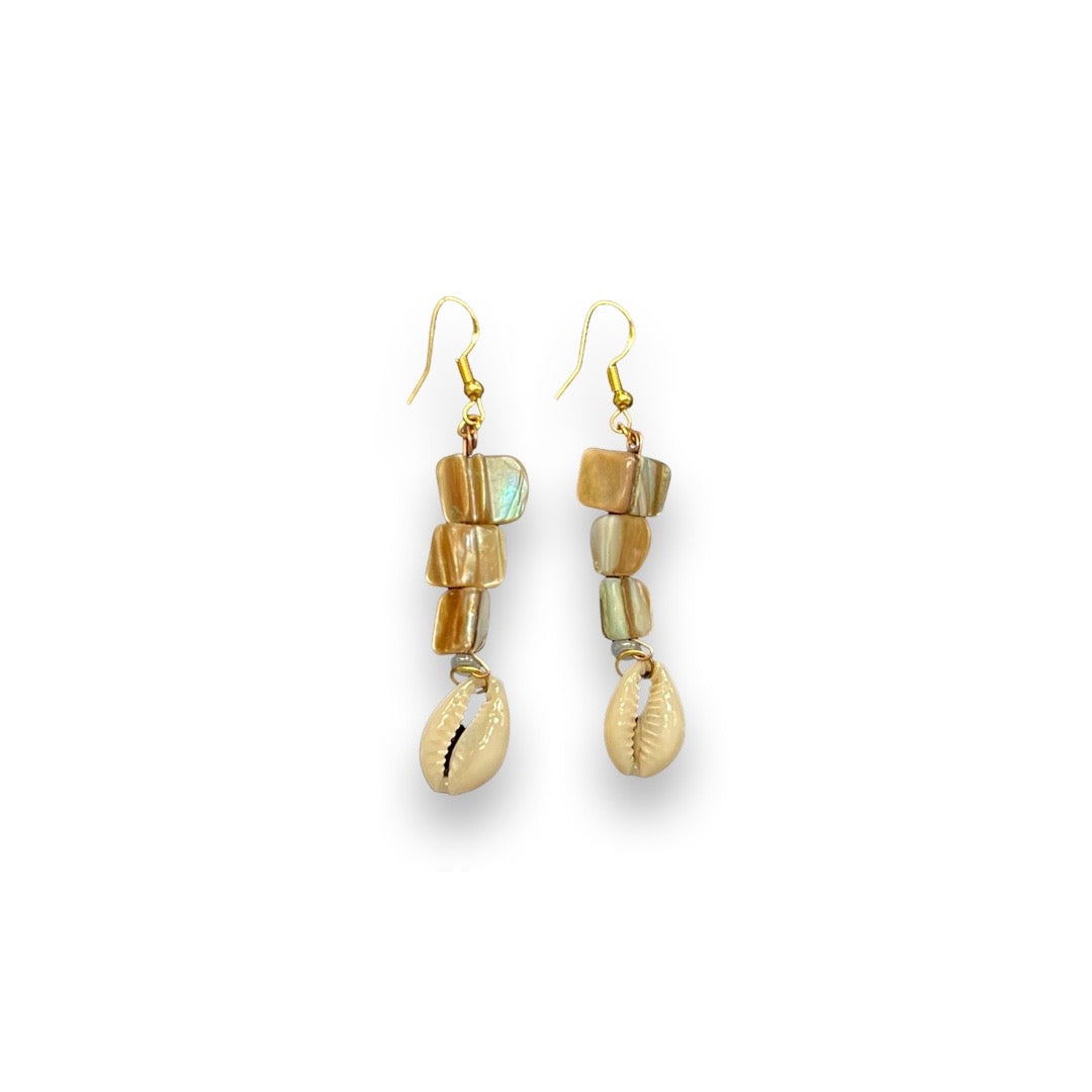ZTB Beaded Cowrie Earring