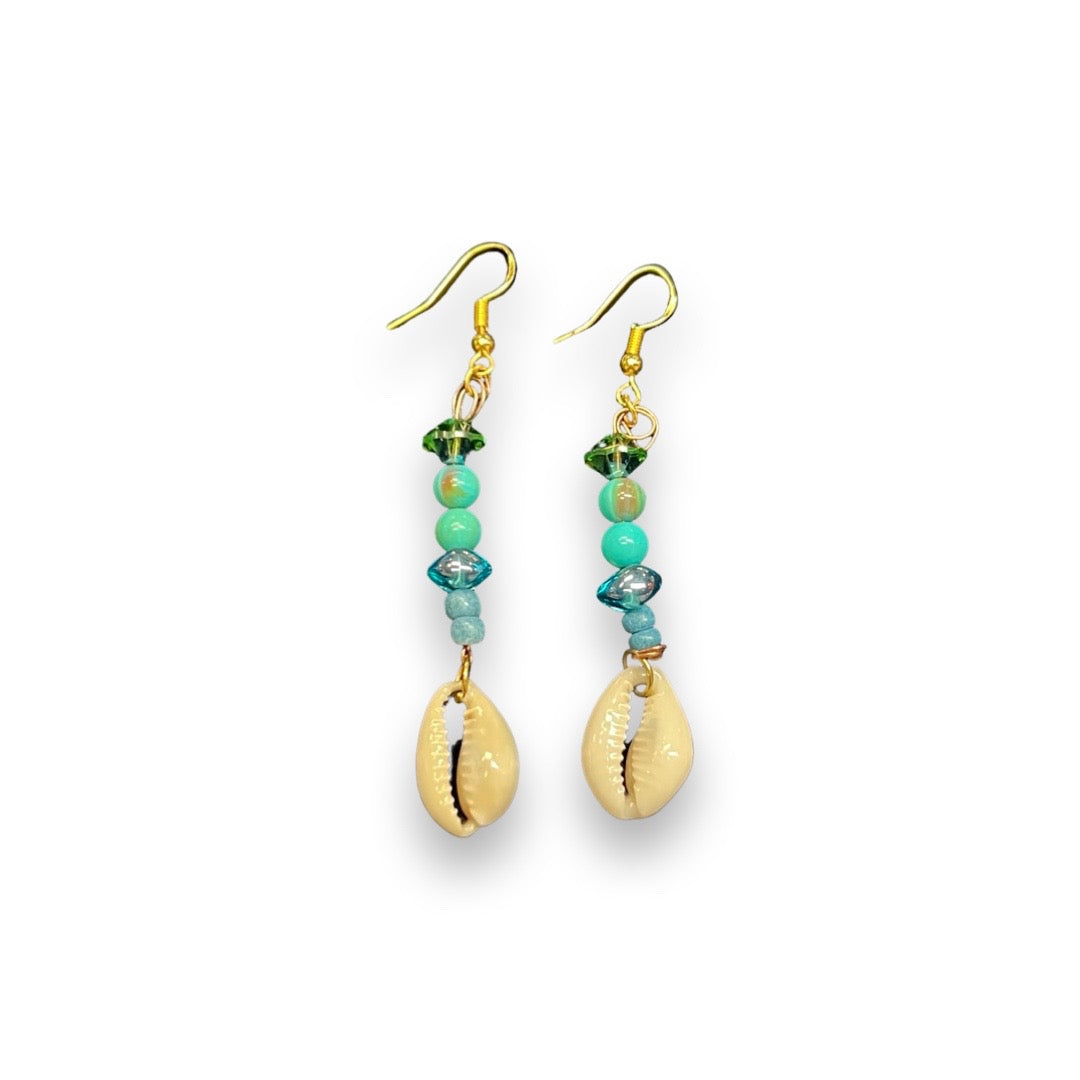 ZTB Beaded Cowrie Earring