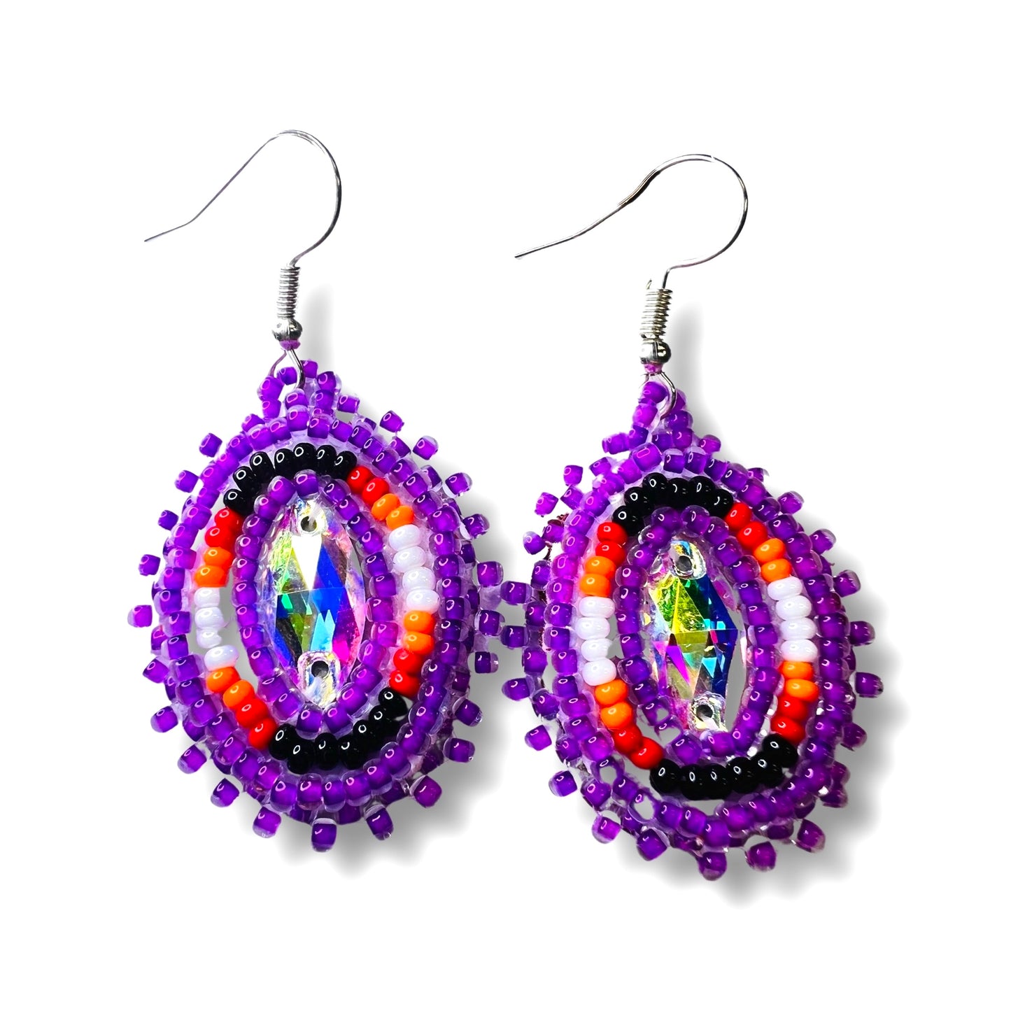 RF Beaded Gemstone Earrings