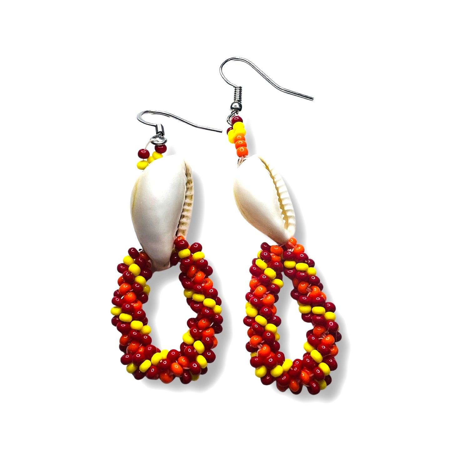 ZTB Beaded Cowrie Earring