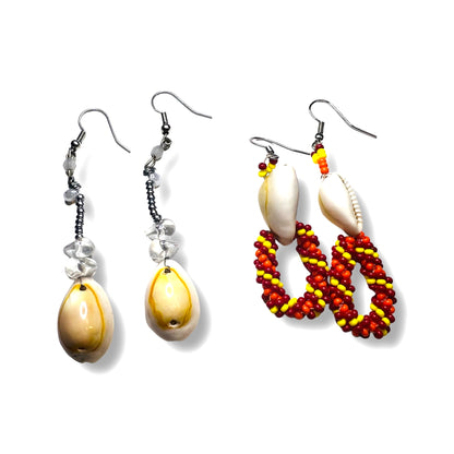 ZTB Beaded Cowrie Earring