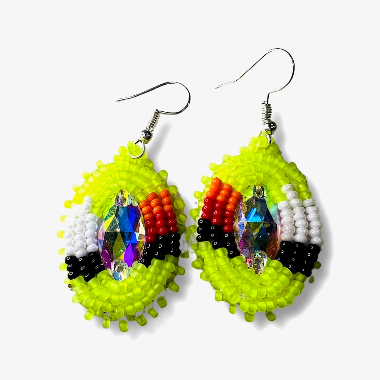 RF Beaded Gemstone Earrings