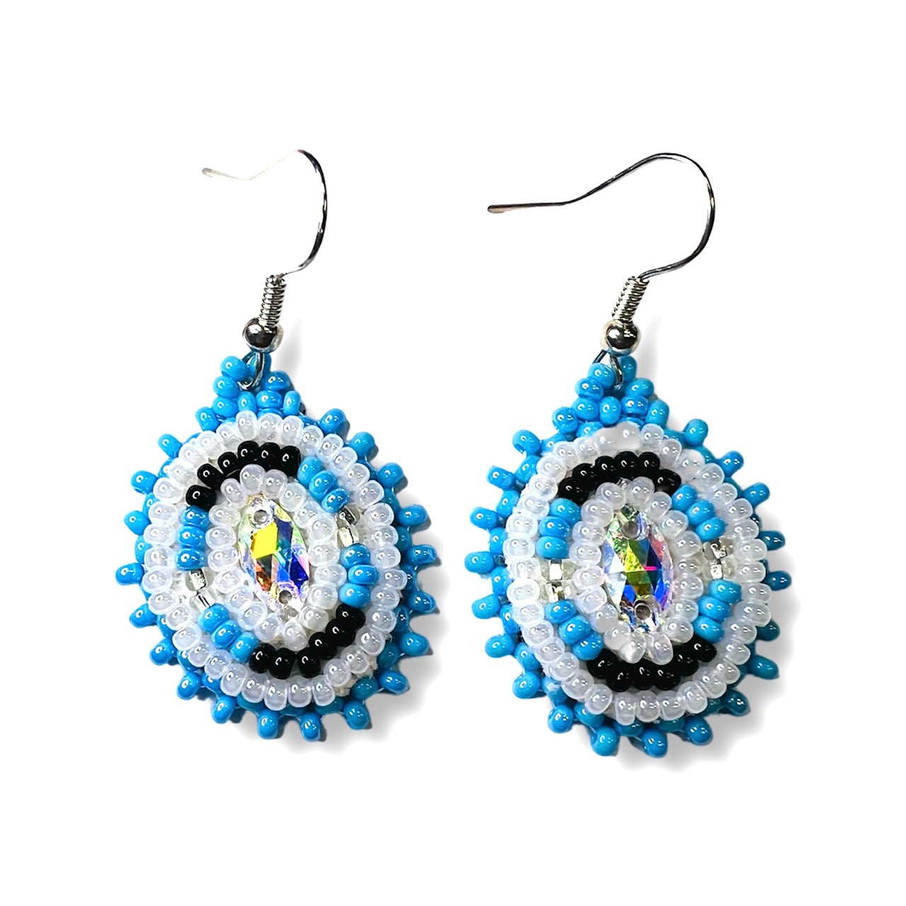 RF Beaded Gemstone Earrings