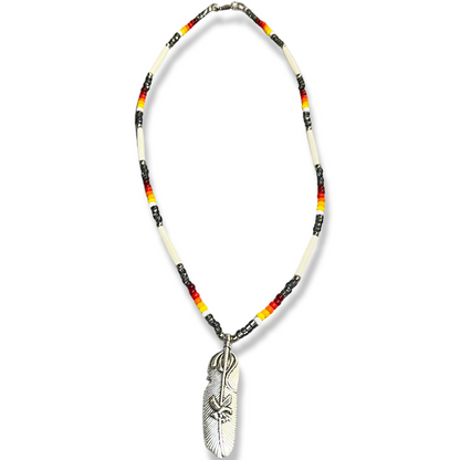 CP Feather and Bead Necklaces