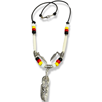 CP Feather and Bead Necklaces