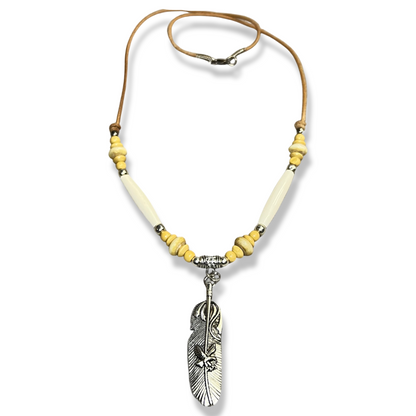 CP Feather and Bead Necklaces