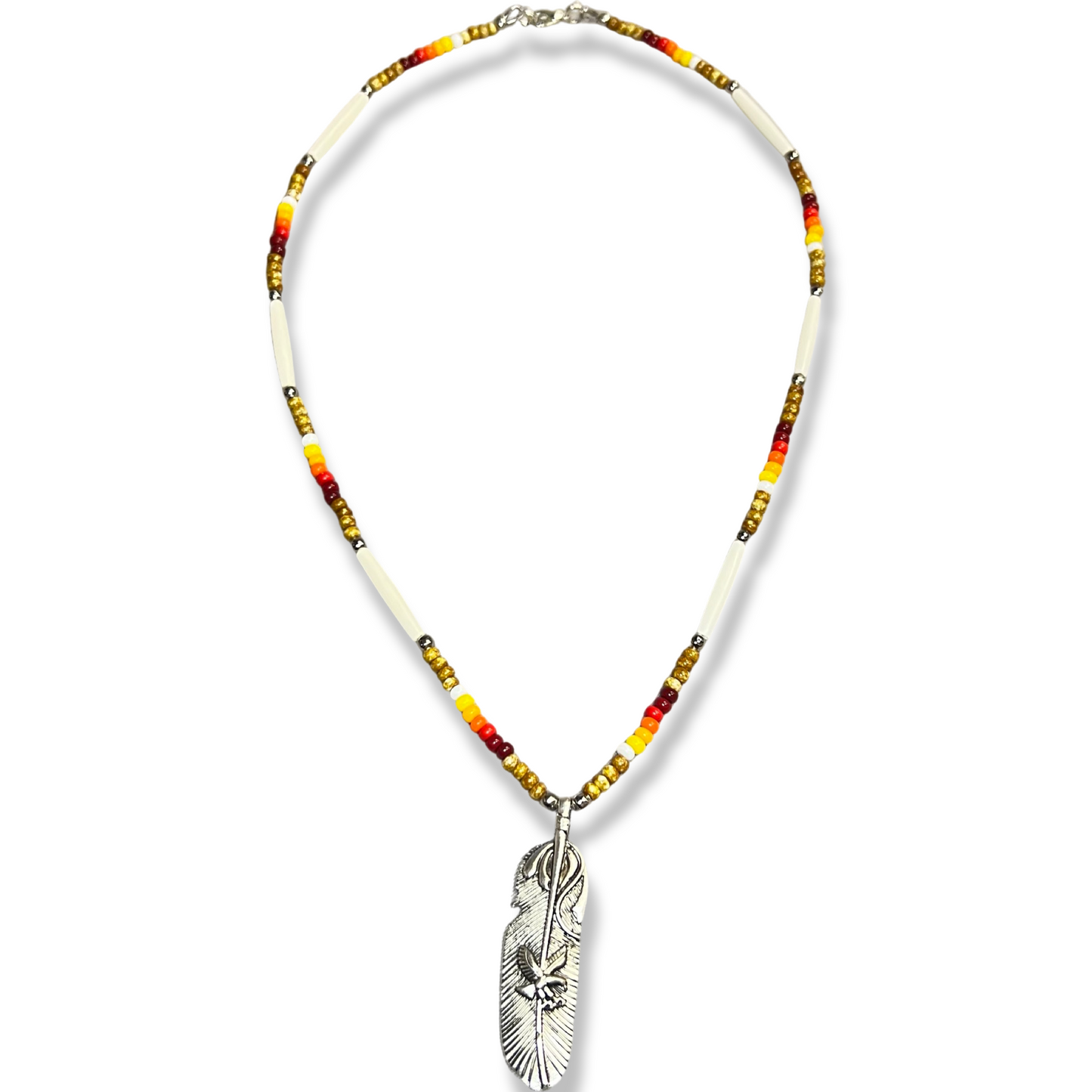 CP Feather and Bead Necklaces